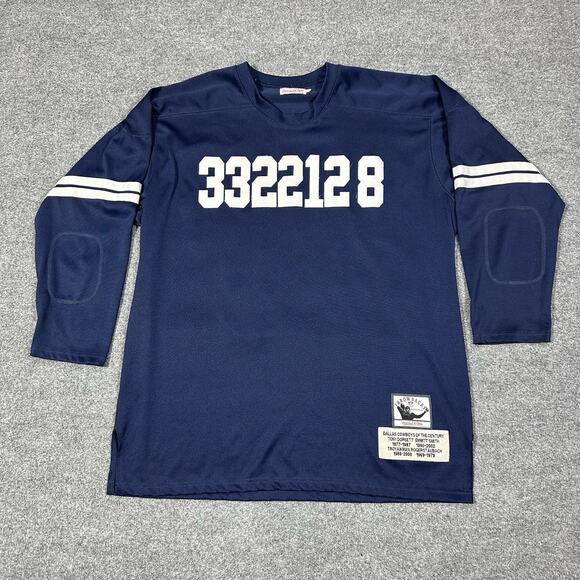 Mitchell & Ness Throwbacks Dallas Cowboys Of The Century Jersey Size 58 Blue - Picture 1 of 16
